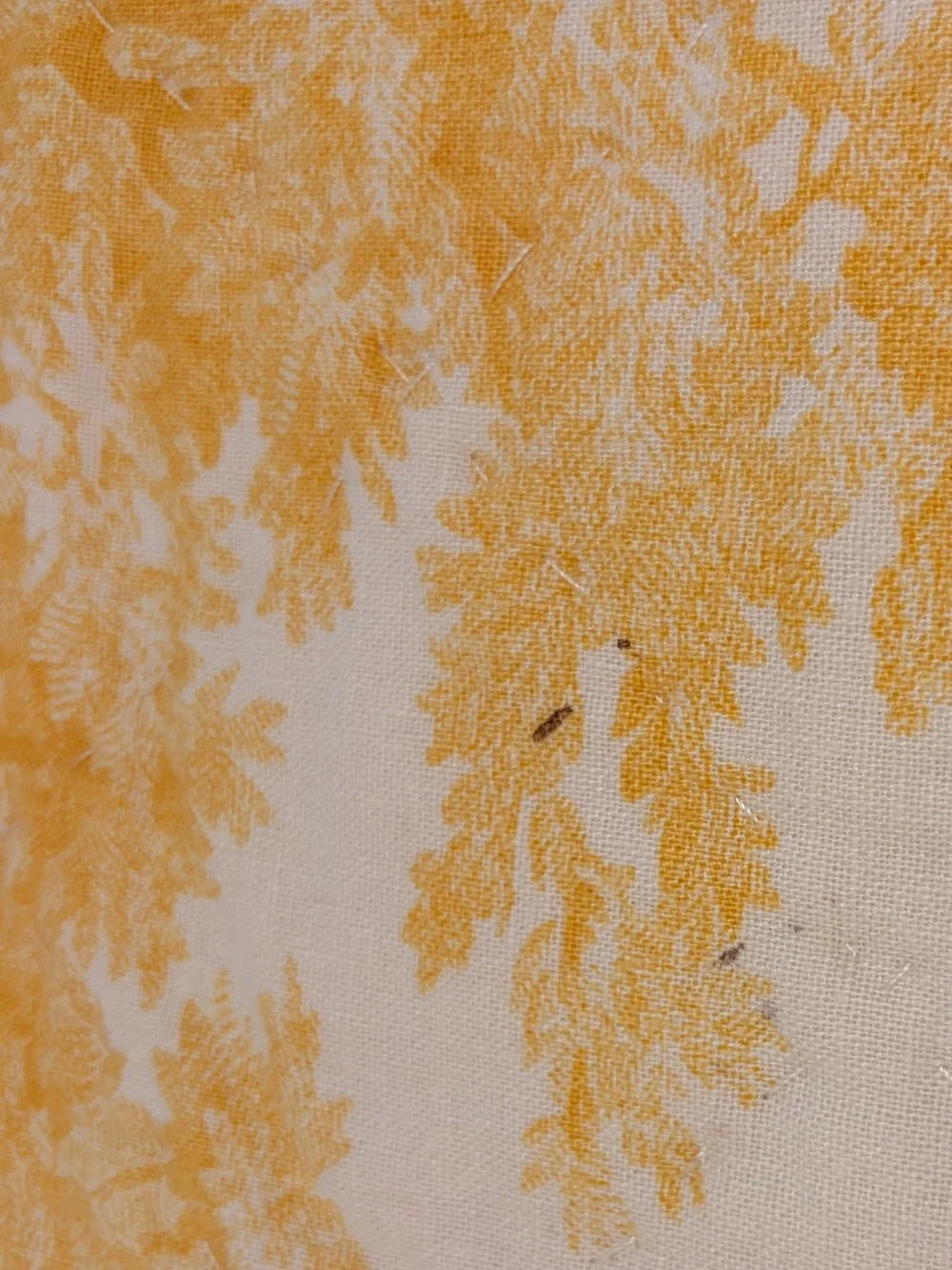 Pottery Barn Matine Marigold Yellow Cream Toile Full/Queen Duvet